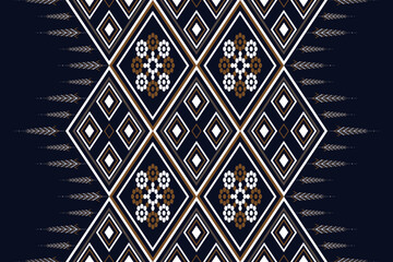 Embroidery designs Oriental geometric ethnic pattern for background or carpet, wallpaper, batik wrapping, curtain design, vector illustration