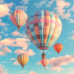 Obraz premium Thunderous Summer Skies: An Anime-Inspired Illustration, Beautiful Blue Skies with Nature, Moon ,Cloud ,Beach scenery, Tree, night -Anime concept Background 