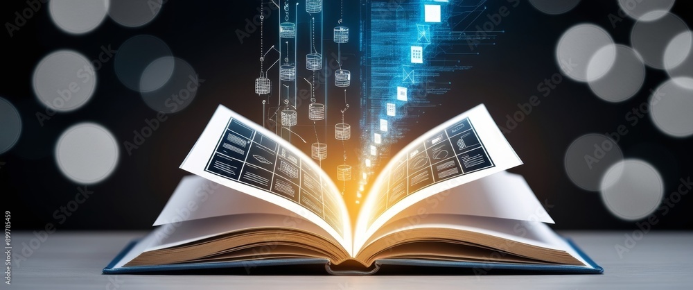 Poster digital knowledge transfer from an open book