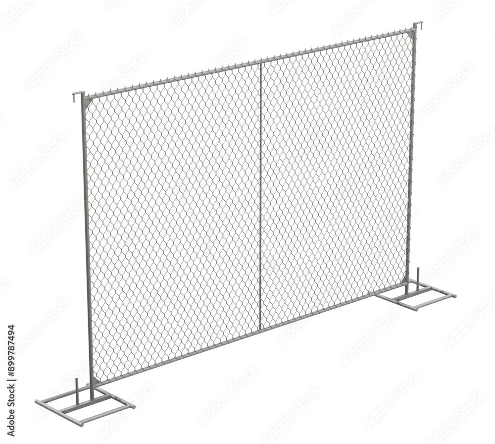 Aufkleber 3d model presents a highly adaptable chain link fence system, perfect for creating temporary barrier