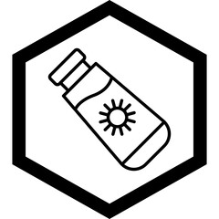 Sunscreen Icon Design