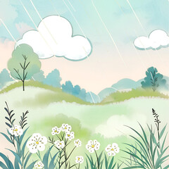 Obraz premium landscape background