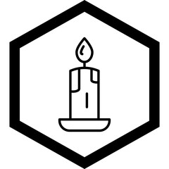 Candle Icon Design