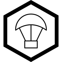 Paraglider premium Icon Design