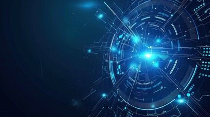 Artificial Intelligence Concept. With Illuminated Digital Brain Over Abstract Futuristic Background Ai generated