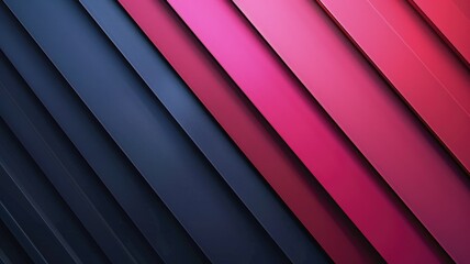 Obraz premium Overlapping lines with a shadow effect in shades of red and blue.