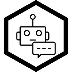 Chatbot Vector Icon Design