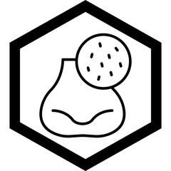 Blackhead Vector Icon Design