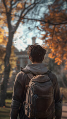 realistic high-resolution photo of male, with detailed background