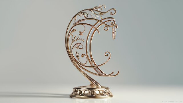 Elegant vintage-style jewelry stand, ideal for advertising jewelry and handcrafted items. Ideas for the home