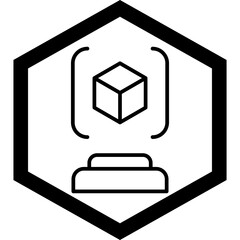 3d Scanner Icon Design