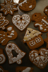 the process of making New Year's Eve ginger cookies