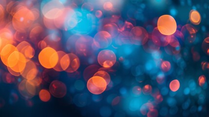 An abstract composition of bokeh circles