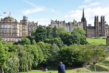 Obraz premium Princess street gardens à Edimbourg. Ecosse