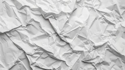 Obraz premium White wrinkled paper on background