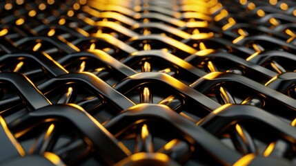 Obraz premium Metal gold pattern 3d background