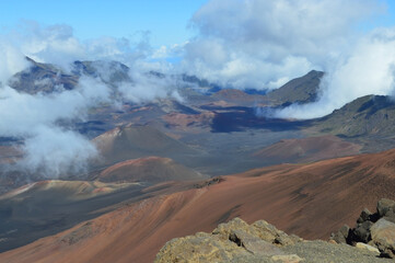 Clouds Rolling Over Haleakalā Caldera