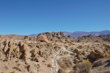 Pathway in the Alabama Hills, Lone Pine, California