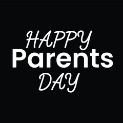 Happy Parents Day - Vector Art Illustration - Post Design - Parents Day Concept.