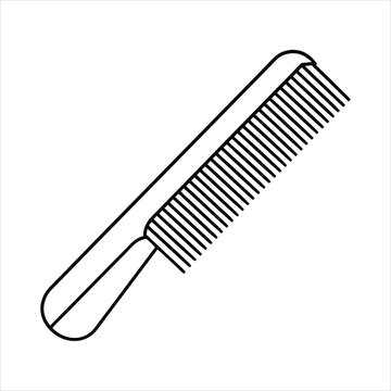 recommend clip art: Comb line art vector