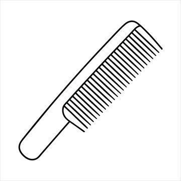 recommend clip art: Comb line art vector