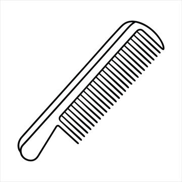recommend clip art: Comb line art vector