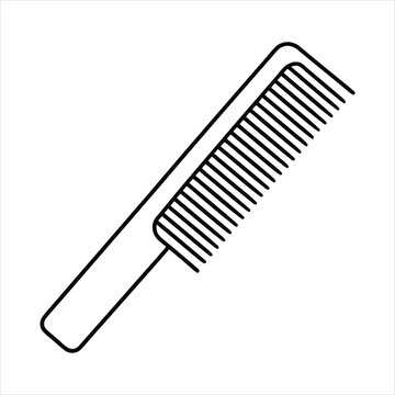 recommend clip art: Comb line art vector