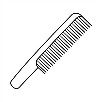 recommend clip art: Comb line art vector