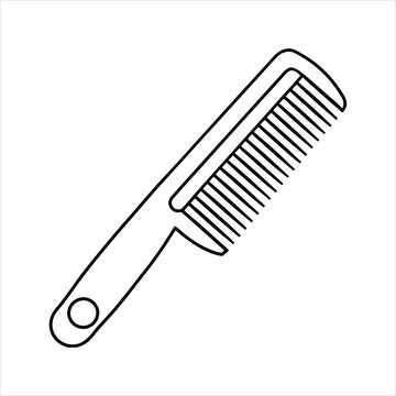 recommend clip art: Comb line art vector