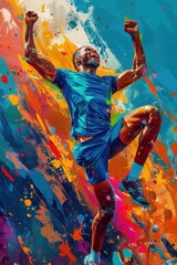 Fototapeta premium A Runner's Triumph