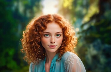 Naklejka premium portrait of a woman