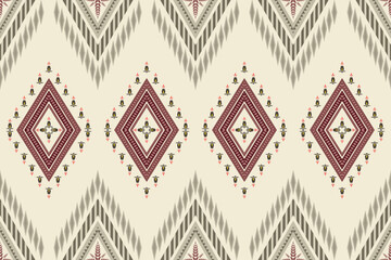 Ethnic Aztec geometric oriental traditional seamless pattern. Native fabric paisley textile elements embroidery design for wallpaper, background, abstract, illustration, fabric, clothing, ornament