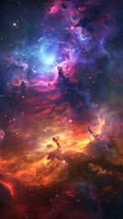 Fototapeta premium realistic high-resolution photo of universe, with detailed background