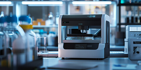 Medical Clinical Touch Screen Automated Nucleic Acid Extractor, generative AI
