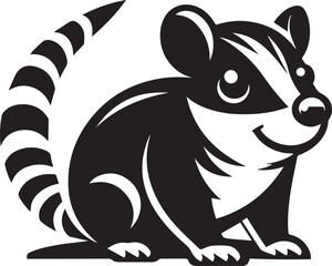 Bandicoot vector icon isolated on a white background. Bandicoot logo illustration.