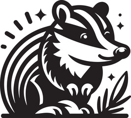 Bandicoot vector icon isolated on a white background. Bandicoot logo illustration.