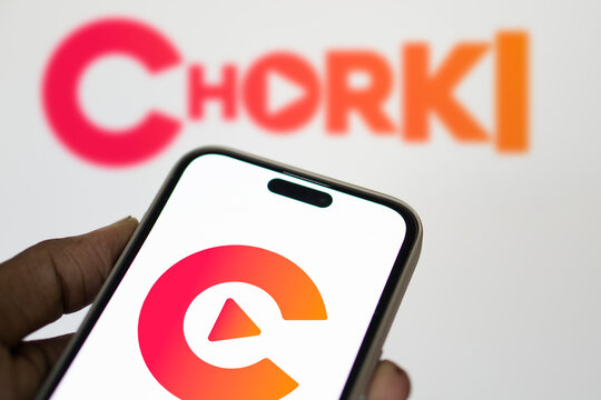 Dhaka, Baangladesh- 27 July 2024: Chorki logo is displayed on smartphone. Chorki is a Bangladeshi streaming service offering original content.