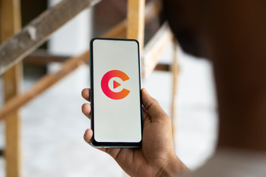 Dhaka, Baangladesh- 27 July 2024: Chorki logo is displayed on smartphone. Chorki is a Bangladeshi streaming service offering original content.