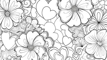 Adult colouring book page
