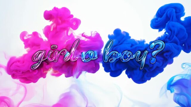 Smoke pink and blue, Concept: gender party.