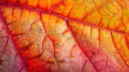 Fototapeta premium A close up of a leaf with a lot of detail