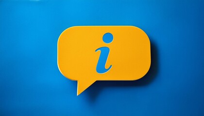 フキダシにインフォメーションのマーク（Information mark on speech bubble）
