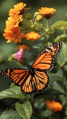 monarch butterfly on flower