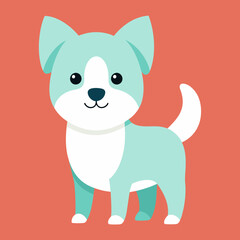 Cute dog vector art illustration