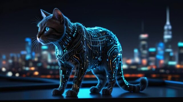 cat in the city