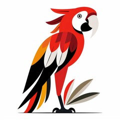 Obraz premium Colorful Parrot Illustration