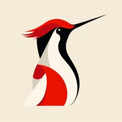 Abstract Woodpecker