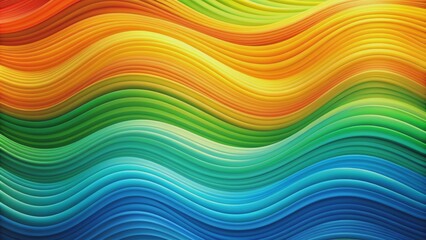 Abstract Colorful Wavy Lines, 3D, Abstract Background, Illustration, Graphic Design, wave, abstract