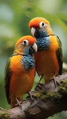 pair of parrots