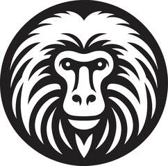 Baboon vector icon isolated on a white background. Baboon logo illustration. © Stock Expert
